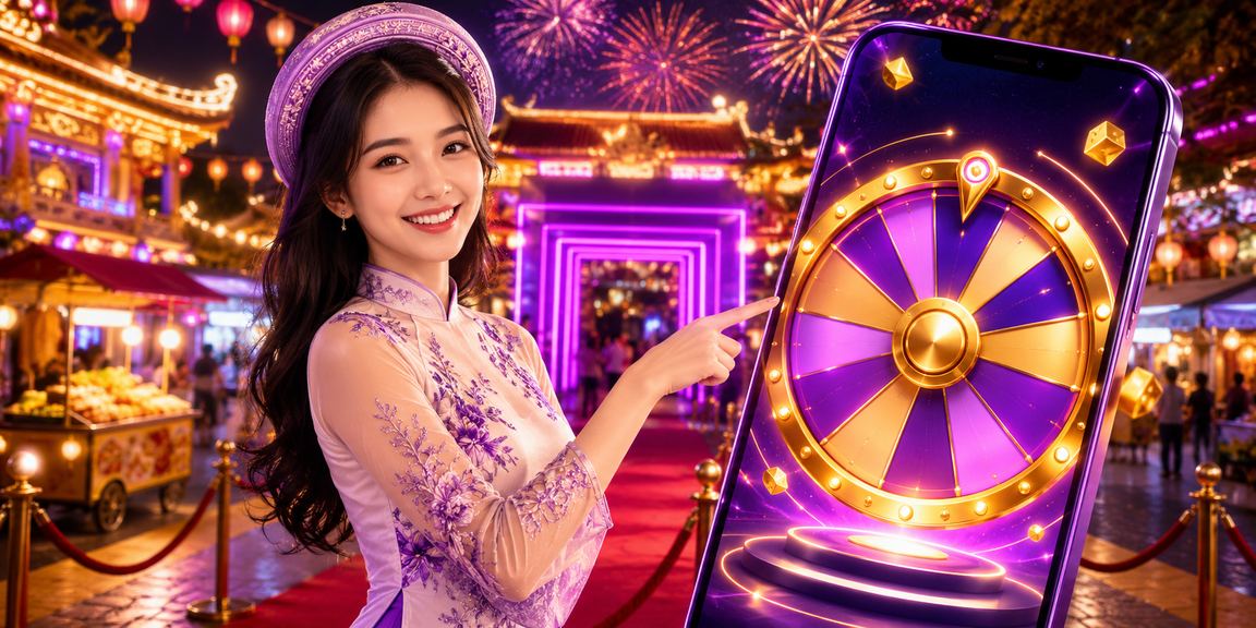 Không khí rút thăm may mắn tại chợ đêm Huế với đèn lồng và âm thanh náo nhiệt đặc trưng