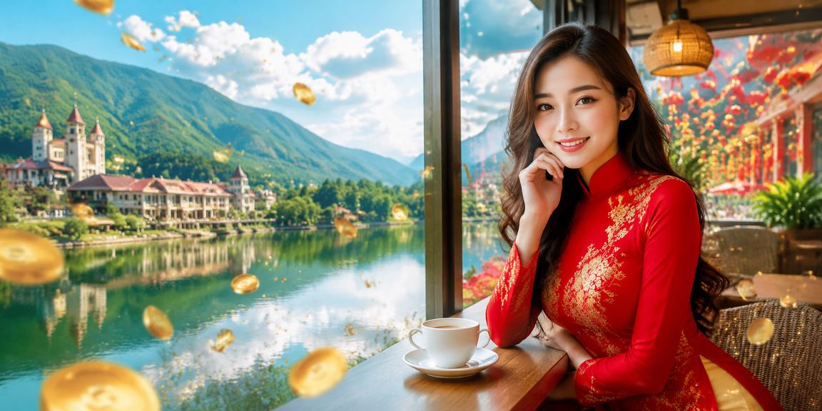 Phụ nữ Việt Nam trong trang phục áo dài xem kết quả xổ số tại Sapa